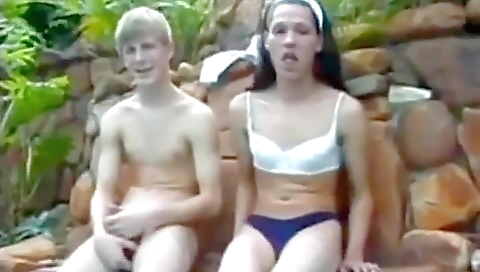 Beautiful brunette is on her knees and has anal sex