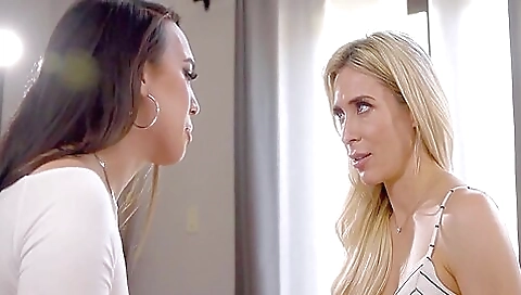 Asian milf cumshots her throat and facial with a large load