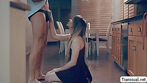 Horny brunette allows her stepbro to fuck her hole