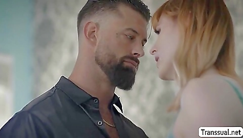 Red head gets fucked with a big dick in the hot anal movie